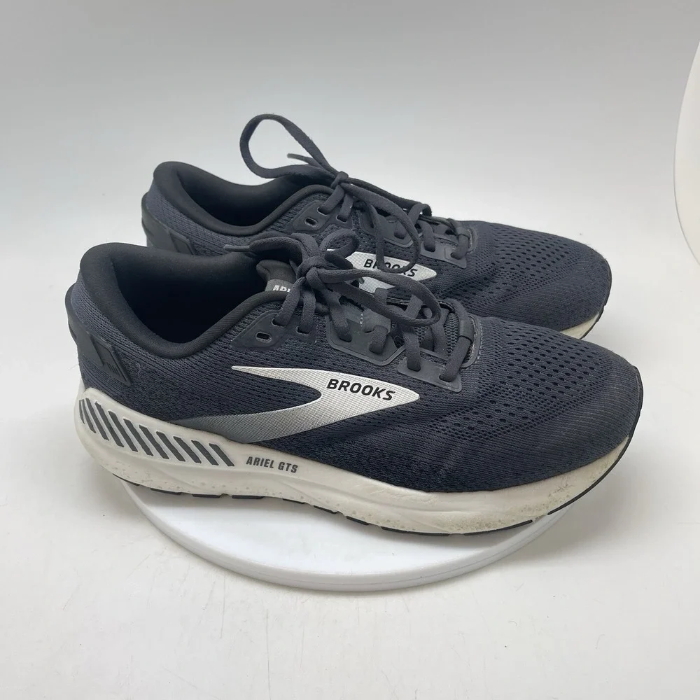 Brooks Sneakers Womens 10 D Wide Ariel GTS 24 1204141D016 Black Running Shoes